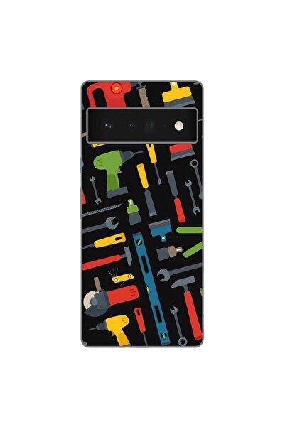 OEM Husa compatibila cu Google Pixel 6 Pro Silicon Gel Tpu Model Unelte Pattern
