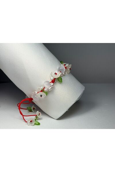 Gioriz Atelier Scarlet Pearl – & İnci Detaylı Bileklik