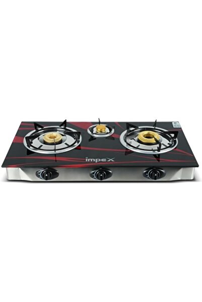 IMPEX Three-Burner Gas Stove, Automatic Ignition with FFD Safety Program - IG...