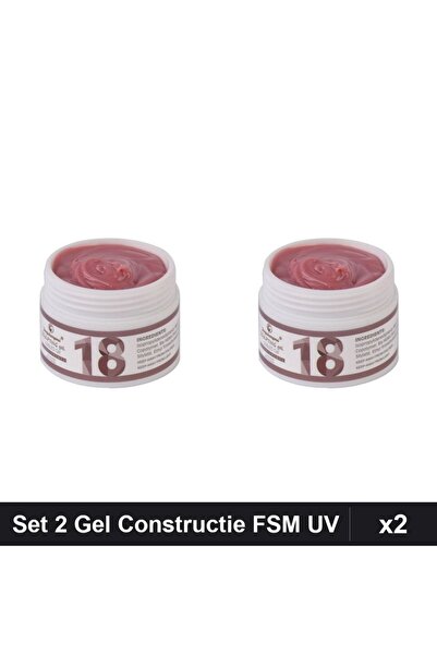 FSM Set 2 Gel de Constructie UV LED 50g, Builder Gel Manichiura Profesionala