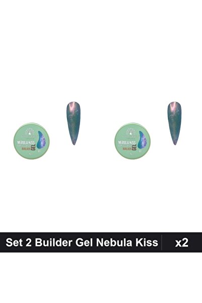 global fashion Set 2 Builder Gel Nebula Kiss Nr.03 15g, Constructie Unghii UV...