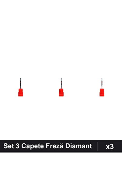 NAİLS Set 3 Capete Freză Diamant Unghii, Manichiura Profesională Pedicură