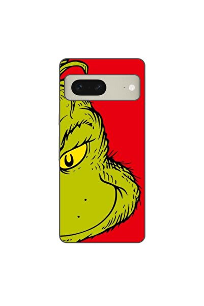 OEM Husa compatibila cu Google Pixel 7 Silicon Gel Tpu Model Craciun Grinch Face