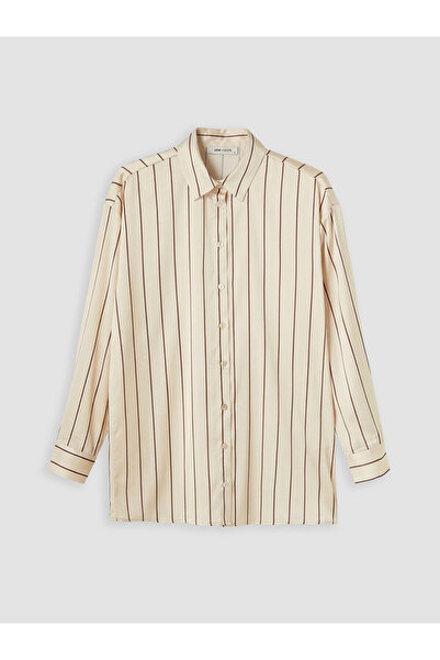 LC Waikiki Nevavm Striped Women's Shirt with a Difference