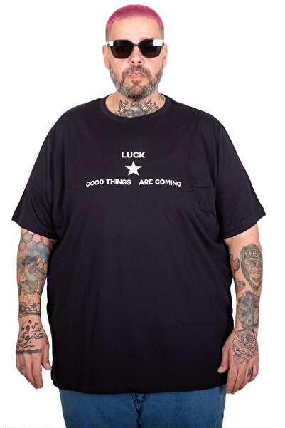 ModeXL Mode XL Large Size T-Shirt Luck U26111 Dark Blue