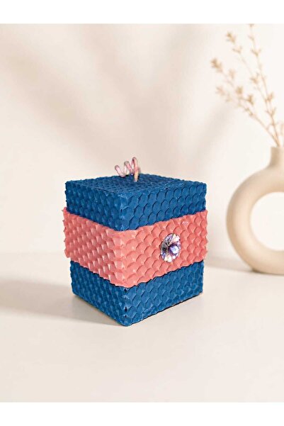 LeviLux Candles Lumânare Cub Handmade cu Model Fagure Decor Premium 6 cm – Ho...