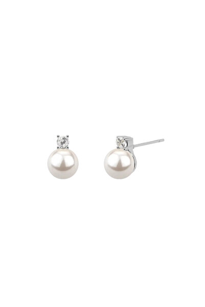 Lisa&Co. Cercei Argint Kaya Shell Argint placat cu rodiu / Shellpearls&Zircon...