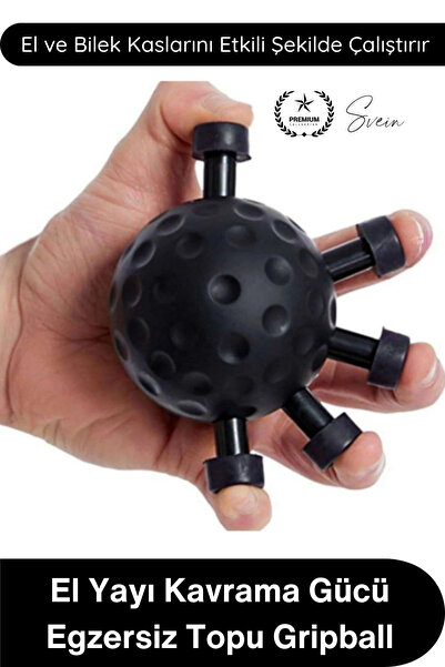 Svein #ElYayı El Yayı Kavrama Gücü Egzersiz Topu Gripball Bilek Parmak Güçlen...