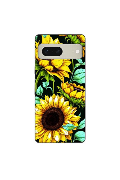 OEM Husa compatibila cu Google Pixel 8 Silicon Gel Tpu Model Floarea Soarelui AI