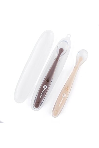 Petite&Mars Set 2 lingurite, Petite&Mars, Take&Match, Includ cutie pentru dep...