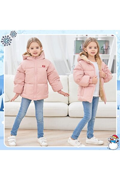 Other kids4ever Geacă de iarnă pentru bebeluși cu glugă cu fermoar, rezistent...