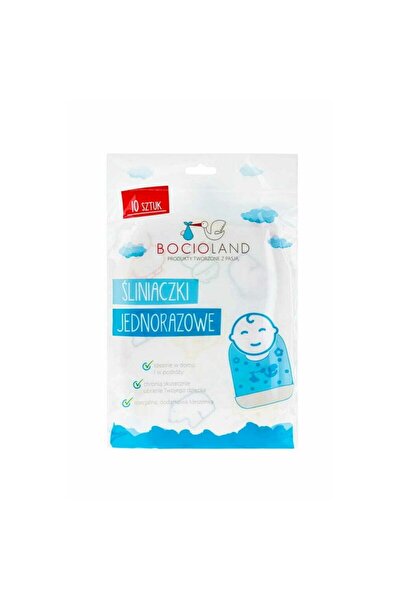 Bocioland Disposable bibs, Bocioland, With Functional Pocket, Set of 10 piece...