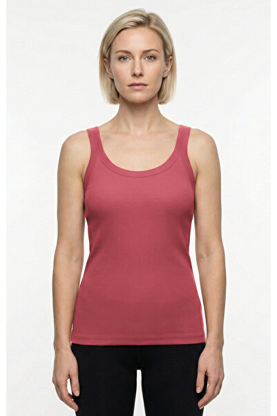 Cottonland Women's Clarisa Stretchy Cotton Ribbed Fit Cut Slim Undershirt Dri...