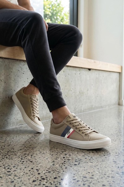 U.S. Polo Assn. Zema Men's Casual Walking Sneakers - Sand