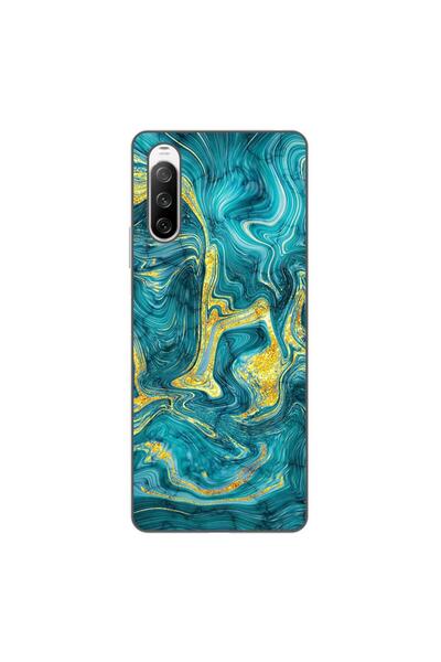 OEM Husa compatibila cu Sony Xperia 10 III Silicon Gel Tpu Model Abstract Gem...