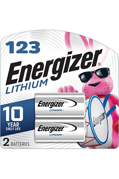 Energizer 123 Lithium Batteries (2), 3V Photo Batteries