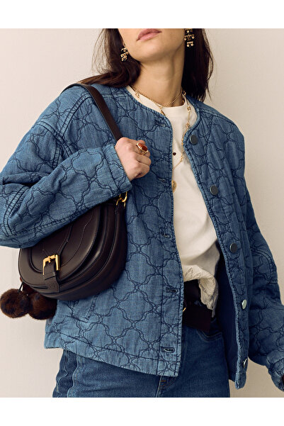Marks & Spencer Denim Kapitone Bomber Ceket