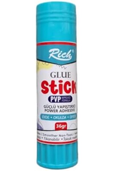 Yıldızan Rich ®   Glue Stick, Pvp Enhanced Formula, Strong Adhesive, Non-Toxi...