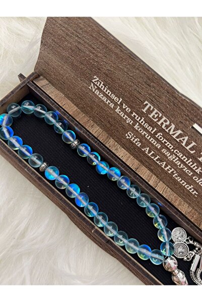 GK LUXURY & FASHION Blue Thermal Stone Praying Beads Natural Stone in Special...