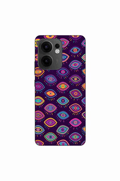 OEM Θήκη συμβατή με Oppo Reno13 F Σιλικόνης TPU με σχέδιο Φυλετικά Μάτια