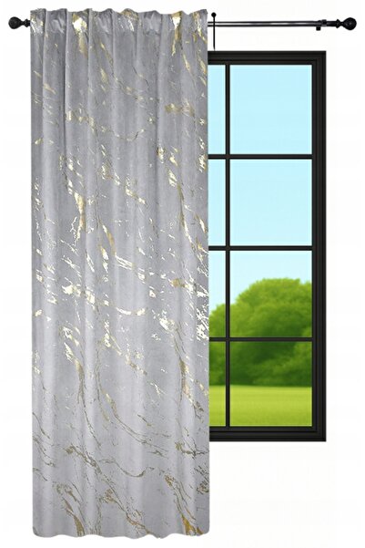 NOW-ART , Ready-made Drapery Curtain , Elegant Design, 140x230 cm, Grey, Poly...
