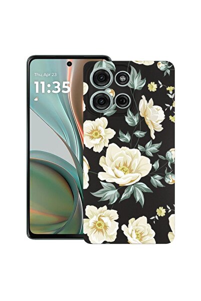 bestcase ¬Æ Husa pentru Motorola Moto G15, Flowers, Slim Silicon 0.8MM, Antis...