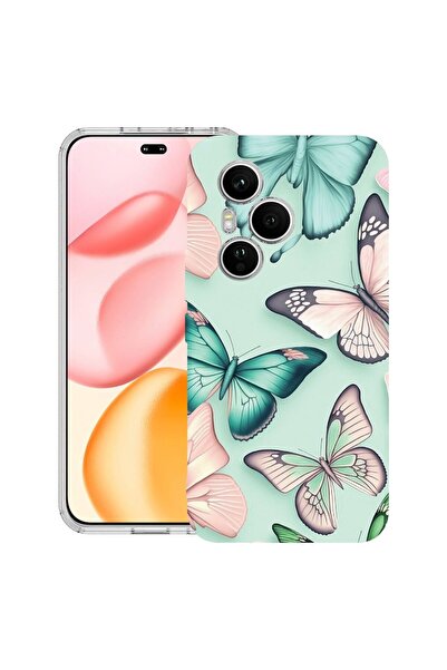 bestcase Διαφανής Θήκη Σιλικόνης για Honor 400 Pro, Σχέδιο Πεταλούδας, 203642...