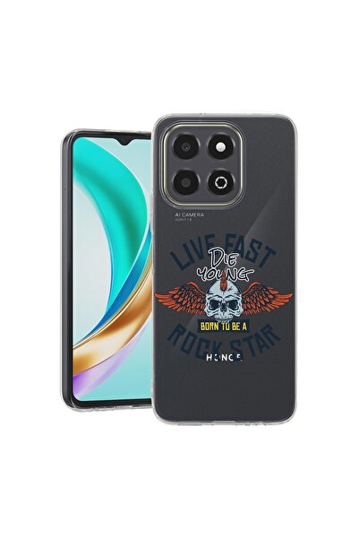 bestcase Husă pentru Honor X6b, BestCase® Silicon transparent 2MM, Rock Star,...