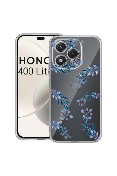 bestcase Husa pentru Honor 400 Lite 5G, BestCase¬Æ Clear Silicon 2MM, Blue Fl...