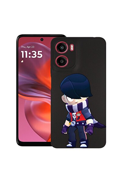 bestcase ¬Æ Husa Slim Silicon pentru Motorola Moto E15, Brawl Stars Edgar, 19...