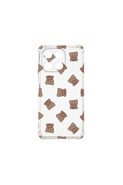 bestcase Калъф за Honor 200 Smart, Удароустойчив 1.5ММ, Десен с плюшено мече,...