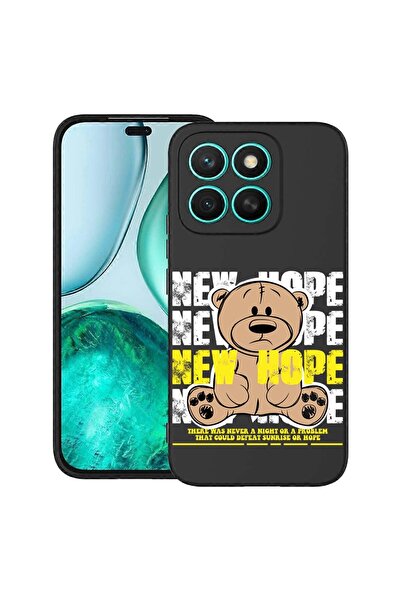 bestcase Ултра тънък силиконов калъф за Honor 400 Smart с дизайн на плюшено м...
