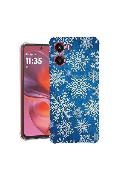 bestcase ¬Æ Husa pentru Motorola Moto G05, Anti Shock 1.5MM, Winter Pattern, ...