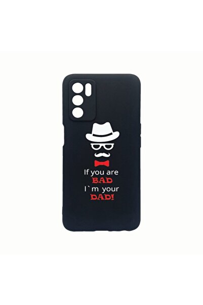 bestcase Θήκη σιλικόνης, Συμβατή με Oppo A16, Bad Dad, Ανθεκτική στη φθορά, Π...
