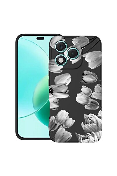 bestcase ¬Æ Husa TPU Ultra Slim Compatibila cu Honor 400 Lite, Floral - Black...