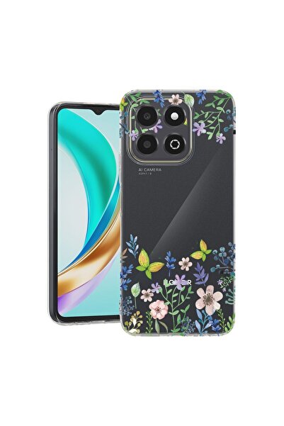 bestcase Husă pentru Honor X6b, BestCase® Silicon transparent 2MM, Fluturi și...