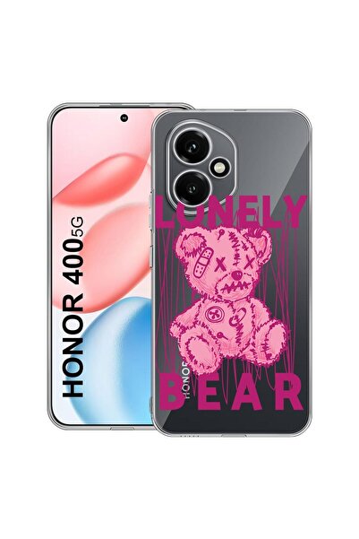 bestcase Прозрачен силиконов калъф за Honor 400, Мече Самохвърлино, 2036423 T...