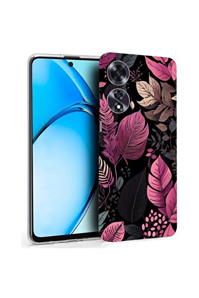 bestcase ¬Æ Husa pentru OPPO A60 4G, Clear Silicon 2MM, Rose Feathers, Antiso...