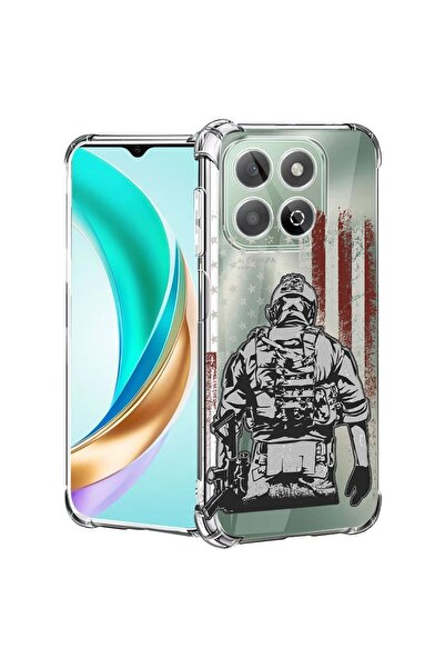 bestcase Θήκη για Honor 400 Smart / X7d με σχέδιο Αμερικανού Στρατιώτη, Αντικ...