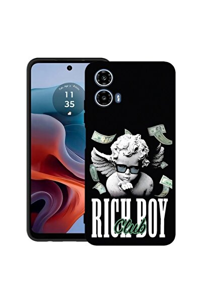 bestcase ¬Æ Husa pentru Motorola Moto G45 cu Design Rich Boy Club, TPU Mat Ul...