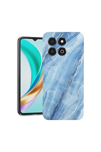 bestcase Husa pentru Honor X6b, BestCase¬Æ Clear Silicon 2MM, Blue Marble, An...