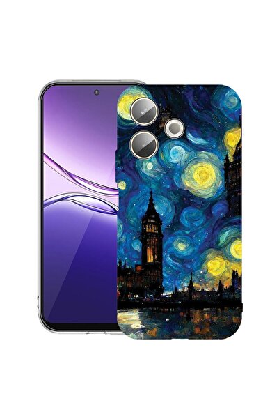 bestcase ¬Æ Husa Clear Silicon pentru OPPO A5 Pro 5G, Starry Night, 2042415 T...