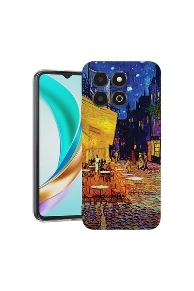 bestcase ¬Æ Husa Clear Slim Silicon Compatibila cu Honor X6c, Van Gogh Caf√© ...
