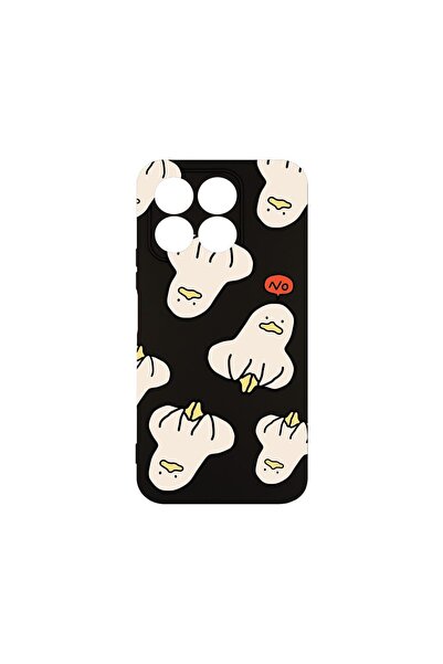 bestcase Премиум силиконов калъф, съвместим с Honor X8B, с десен на патици, т...