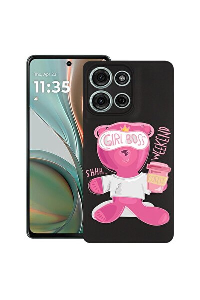 bestcase Θήκη για Motorola Moto G15, Αρκουδάκι - Gril Boss, Λεπτή σιλικόνη 0....