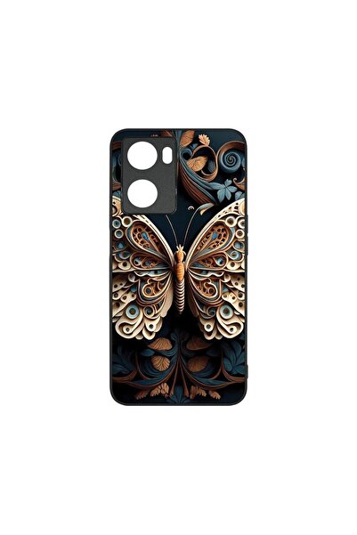 bestcase Λεπτή Γυάλινη Θήκη, Συμβατή με OPPO A77 4G / A77s, Πεταλούδα Ομορφιά...