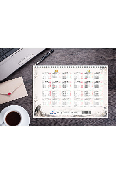 express planlayıcı 2026-2027 Calendar A4 Size 53 Weekly Planner Eagle
