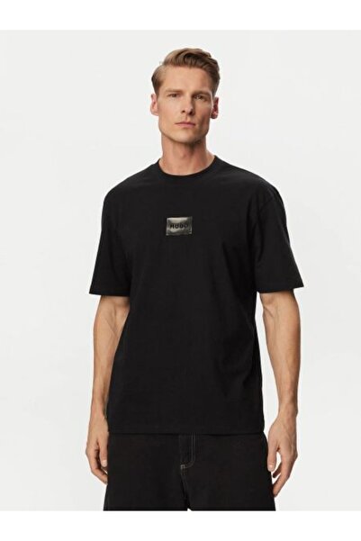 HUGO SİYAH LOGOLU ERKEK T-SHIRT