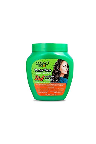 Cosmo علاج ترطيب فائق للشعر من بونز هير كير، 2 في 1، 1000 مل، أخضر
