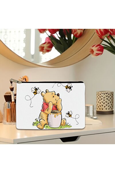 Choice 1pc 1pc Winnie the Pooh Honey Pot & Bees Cosmetic Pouch, portable zipp...